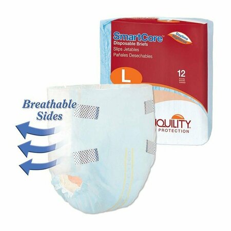 TRANQUILITY SMARTCORE Maximum Protection Incontinence Brief, Large, 96PK 2313